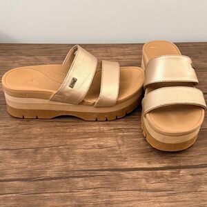 Reef Banded Horizon Platform Sandals